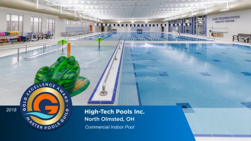 Gold Excellence Award for commercial indoor pool design.