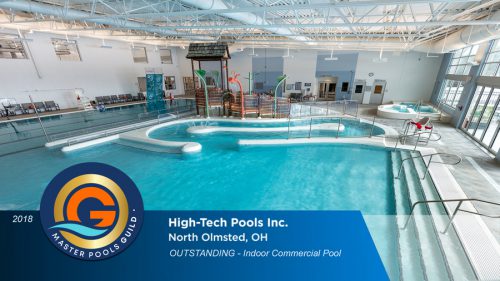 Outstanding award for indoor commercial pool design.