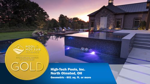 Gold award for geometric pool design.