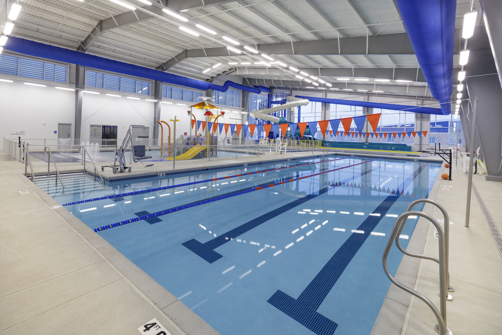 Swimming pool installed in the Fredrick Douglass Recreation Center.