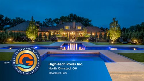 Gold Excellence Award for geometric pool design.