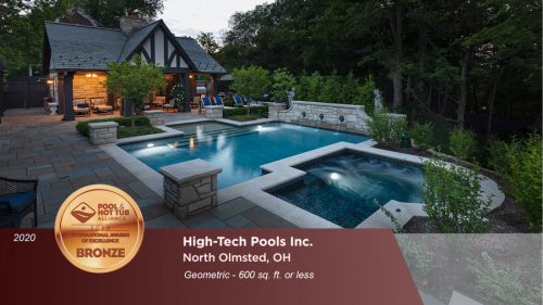 Bronze award for geometric pool design.