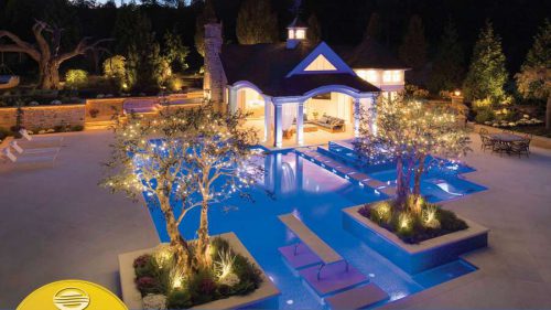 Gold award for pool renovations.