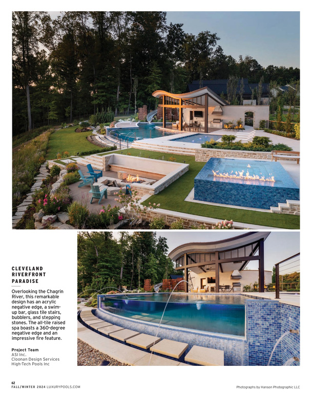 cleveland riverfront paradise screenshot built by high-tech pools