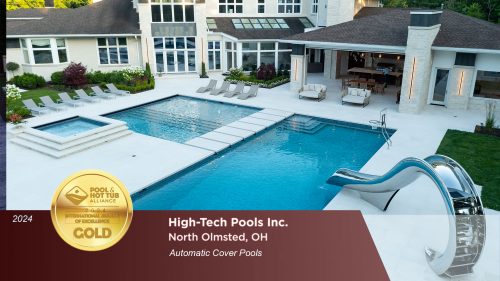 high-tech pools gold award for automatic cover pools